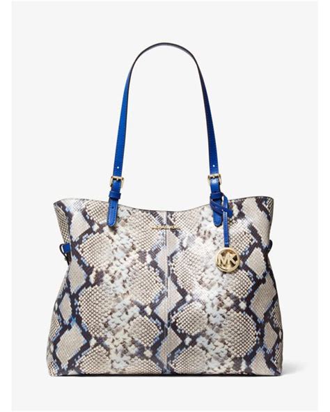 michael michael kors lenox large python embossed leather satchel|Michael Kors Lenox Large Python Embossed Leather Satchel In .